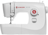 Máquina de coser - Singer M1155, Full size, 14 tipos puntadas, Ojalado automático, Blanco