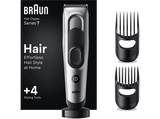 Cortapelos - Braun Series 7 HC7390, 17 Ajustes, 2 Peines, Memoria SafetyLock, 50 min autonomía