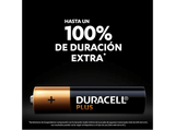 Pilas AAA - Duracell PLUS AAA LR03 / LR3, Pilas alcalinas, Pack 12 Uds, 1.5 V, MN2400, Universal, Negro