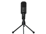 Micrófono - Woxter Mic Studio 50, Soporte, 38 dB, USB, Negro