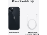 Apple iPhone 14 Plus, Medianoche, 512GB, 5G, 6.7  Pantalla Super Retina XDR, Chip A15 Bionic, iOS