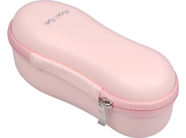 Funda - NK CPER32001, Para Satisfyer Pro2, Poliuretano, Con cremallera, Rosa y blanco