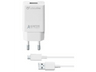 Cargador USB - Cellularline ACHSMKIT15WMUSBW Interior Blanco cargador de dispositivo móvil
