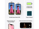 Apple iPhone 13 Mini, Rosa, 128 GB, 5G, 5.4 OLED Super Retina XDR, Chip A15 Bionic, iOS