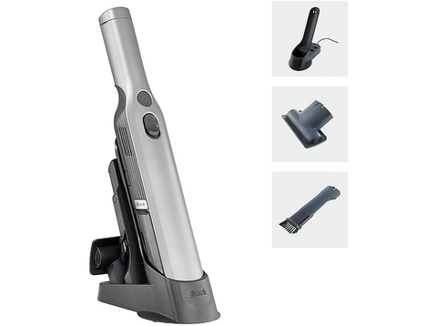 Aspirador de mano - Shark WV200EU, Capacidad depósito 0.1 l, Peso 0.6 Kg, Autonomía 8 min, Potencia 115 W, Gris