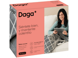 Manta eléctrica - Daga Relax Suave, 150 W, 6 Niveles temperatura, Gris oscuro
