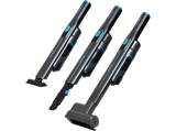 Aspirador escoba - Cecotec Conga Rockstar Micro+ Turbo, 210 W, 20 kPa, 40 min, 2 en 1, Accesorio motorizado tapicería, Base de carga, Negro