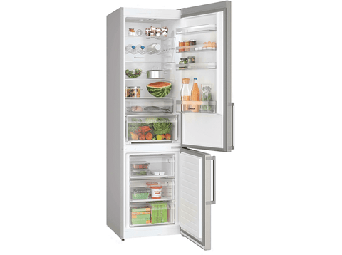 Frigorífico combi - Bosch KGN397ICT, No frost, 203 cm, 363 l, SuperCongelación, Cajón VitaFresh XXL, Inox