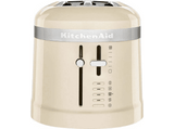 Tostadora - Kitchen Aid 5KMT5115EAC, 1500 W, 2 ranuras, 5 niveles, Descongelación, Crema