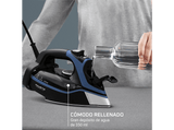 Plancha de vapor - Rowenta DW9411D1 Steamforce Plus, 3000 W, 250 g/min, 0.35 l, Microsteam 400 HD Profile, Antigoteo, Antical, Vapor Vertical, Azul