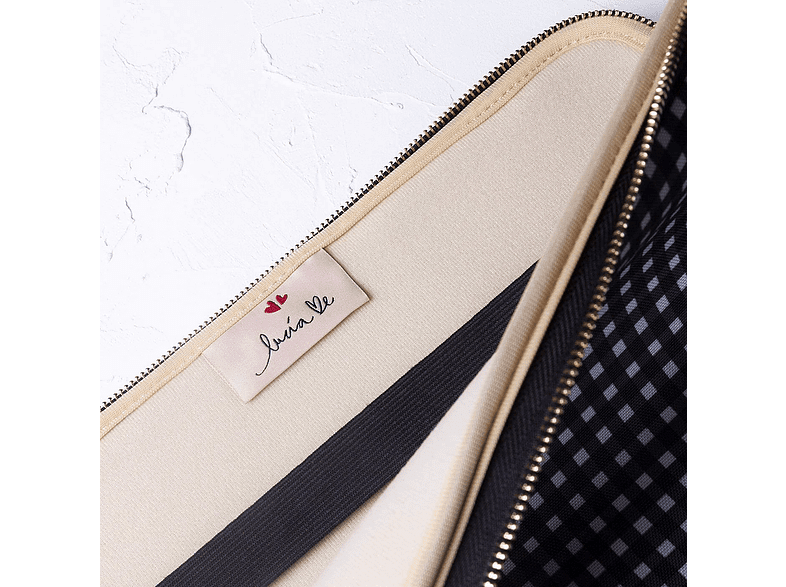 Funda tablet - Wondee Lucía Be, De 11, Universal, Textura antideslizante, Blanco y Negro