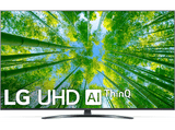 TV LED 55 - LG 55UQ81006LB, UHD 4K, Inteligente a5 Gen5 AI Processor 4K, Smart TV, DVB-T2, Negro