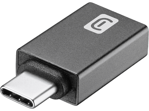 Adaptador - Cellular Line Car Adapter USBA2CCARADAPTERK, USB-C a USB-C, Negro