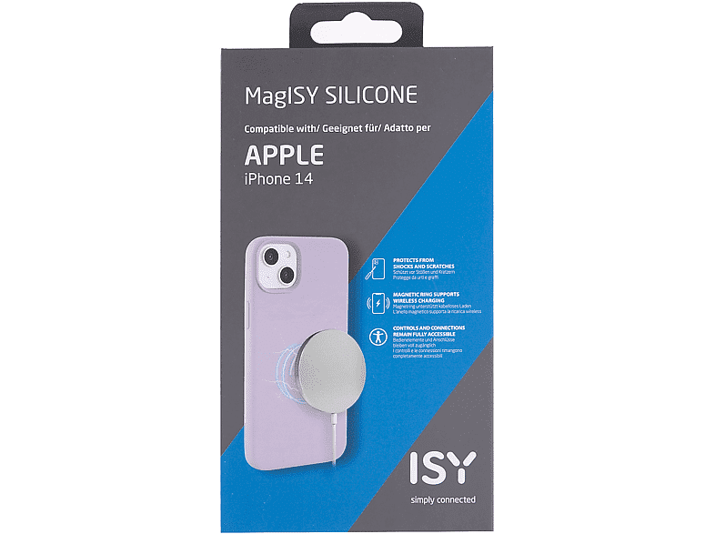 Funda - ISY ISC-2435, Apple, iPhone 14, Violeta