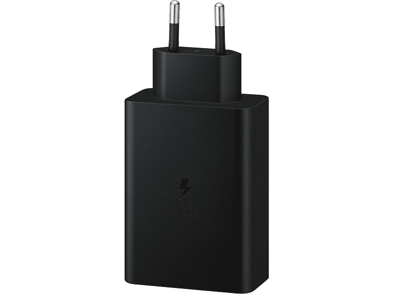 Cargador - Samsung EP-T6530, 65W, De Pared, 2x USB-C/1x USB-A, Carga Rápida, Sin Cable, Negro