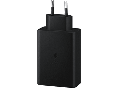 Cargador - Samsung EP-T6530, 65W, De Pared, 2x USB-C/1x USB-A, Carga Rápida, Sin Cable, Negro
