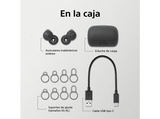 Auriculares True Wireless - Sony WF-L900H, Link Buds, Diseño de anillo abierto, 17.5h, Micrófono, Bluetooth segura, Alexa, Google assistant, Gris
