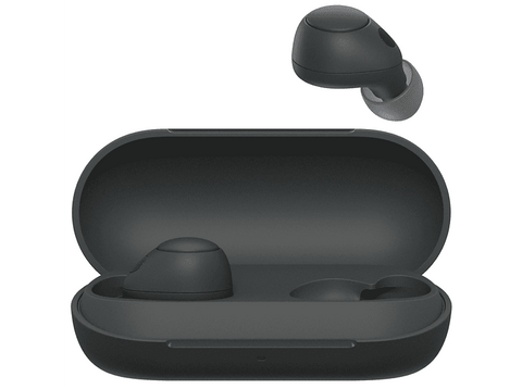Auriculares True Wireless - Sony WFC700N, Cancelación de ruido (Noise cancelling), Estuche carga, Bluetooth, Google Assistant, Alexa, Siri, 20h, Negro