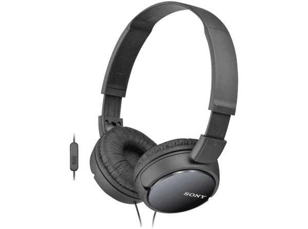 Auriculares con cable - Sony MDR-ZX110AP Negro, Supra-aural