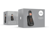 Teléfono - SPC Kairo 7331N, Inalámbrico, Función Manos Libres, Pantalla iluminada, Volumen Boost, Negro
