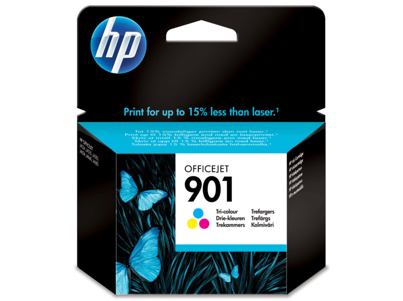 Cartucho de tinta - HP 901, Tricolor, CC656AE