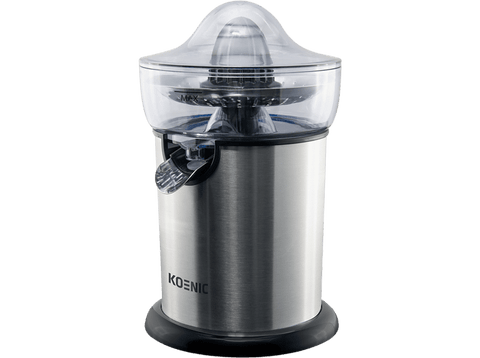 Exprimidor - Koenic KCP 13021 M, 0.5 l, 100 W, 2 velocidades, Transparente, Sistema antigoteo, Inox