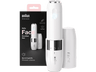 Depiladora facial - Braun Face Mini FS1000, Rápida y suave, Fácil de llevar, Con luz, Blanca