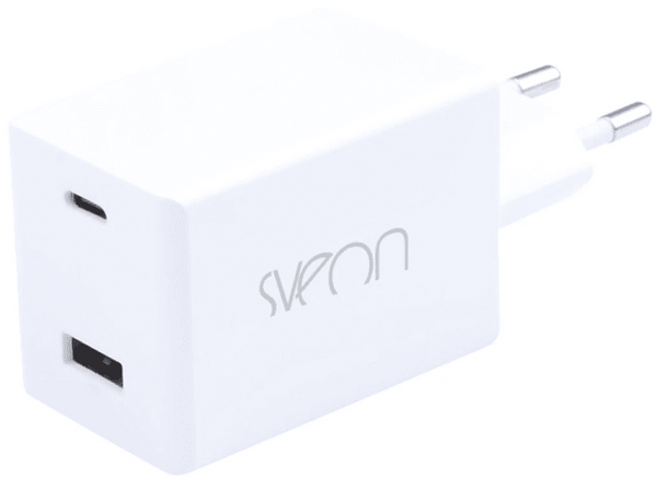 Cargador - Sveon SAC248, USB-C, Carga rápida 48 W, Blanco