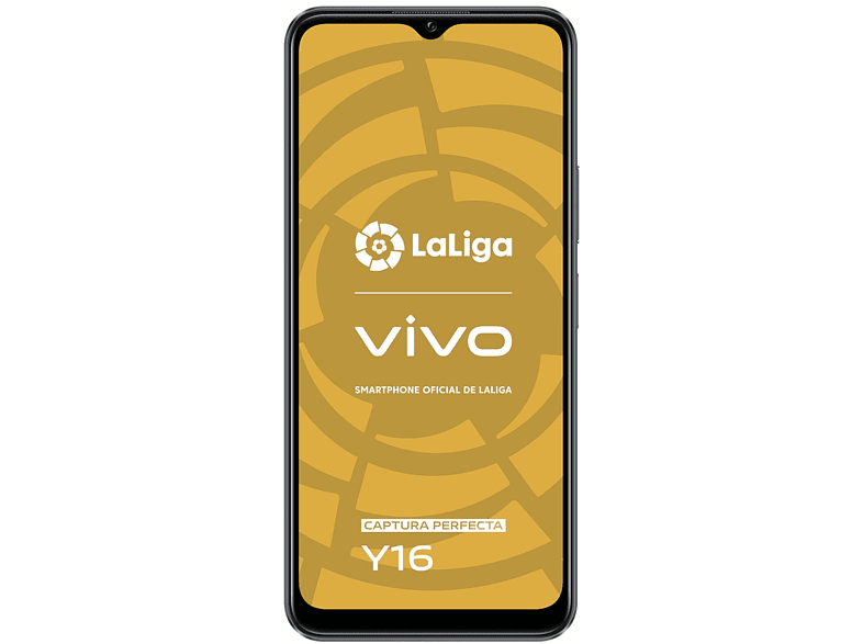 Móvil - vivo Y16, Elegant Black, 128GB, 4GB, 6.51 HD, Helio P35, Doble cámara 13MP, 5000mAh, Dual SIM, Android