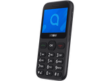 Móvil - Alcatel 2020, Para mayores, Gris metálico, 970mAh, 16 MB ROM, 4MB RAM, 2.4 QVGA, MTK6261A, Nucleus
