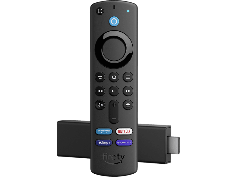 Reproductor multimedia - Amazon Fire TV Stick 4K 2021, Mando voz Alexa, UHD 4K, HDMI, Negro