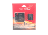 Base cargadora - SK8 Cam Travel Charger ASCAM002, 1050 mAh + Batería, Negro