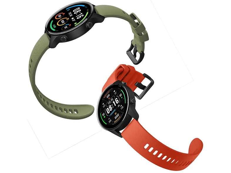 Correa - Xiaomi Mi Watch Sport Strap, Pack de 3, 130 - 220 mm, TPU, Amarillo/Verde Oliva/Rojo, Multicolor