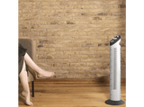 Ventilador de torre - Cecotec EnergySilence 790 Skyline, 50W, 3 velocidades, Temporizador, Oscilante, Gris
