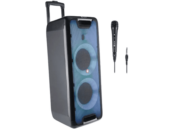 Altavoz inalámbrico - NGS Premium Portable Speaker Wild Rave 1, 200 W, Bluetooth 5.0, Luces LED, Negro