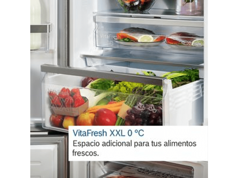 Frigorífico americano - Bosch KFN96APEA, No Frost, 605 l, 183 cm, Acero inox