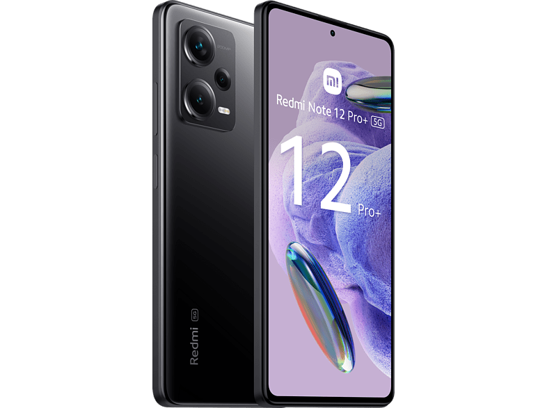 Móvil - Xiaomi Redmi Note 12 Pro + 5G, 256 GB, Negro, 8 GB RAM, 6.67 AMOLED FHD+ 120Hz, MediaTek Dimensity 1080 2,6 Ghz, 5000 mAh, Android