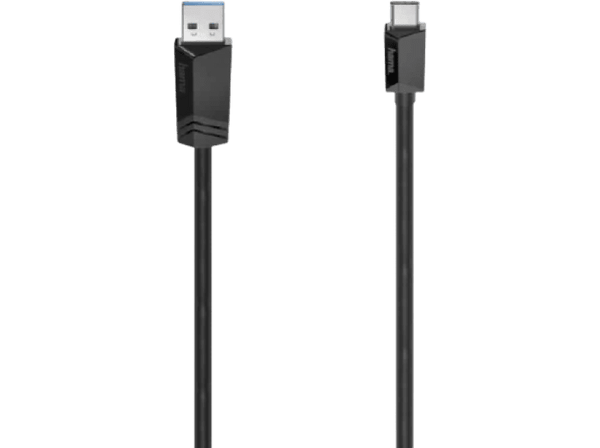 Cable USB - Hama 00200657, USB-A Plug, USB-C Plug, USB 3.2 Gen 2, 10 Gbit/s, 1.00 m, Negro