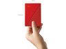 Disco duro portátil 4 TB - WD My Passport, Rojo, USB 3.2, seguridad mediante contraseña