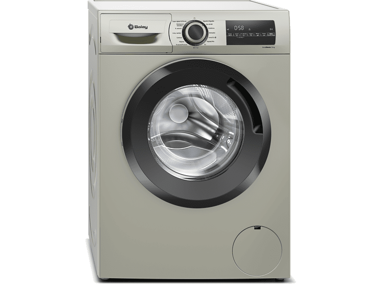 Lavadora carga frontal - Balay 3TS984XE, 8 kg, 1200 rpm, 15 programas, Acero antihuellas
