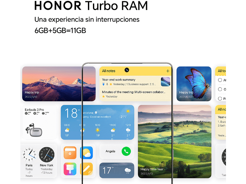 Móvil - Honor Magic5 Lite 5G, Emerald Green, 128GB, 6GB RAM, 6.67 Full HD+, Qualcomm® Snapdragon® 695, 5100 mAh, Android 12