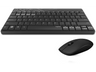 Pack Teclado + Ratón - Rapoo 8000M, Inalámbricos, 2 Receptores, Bluetooth, Negro