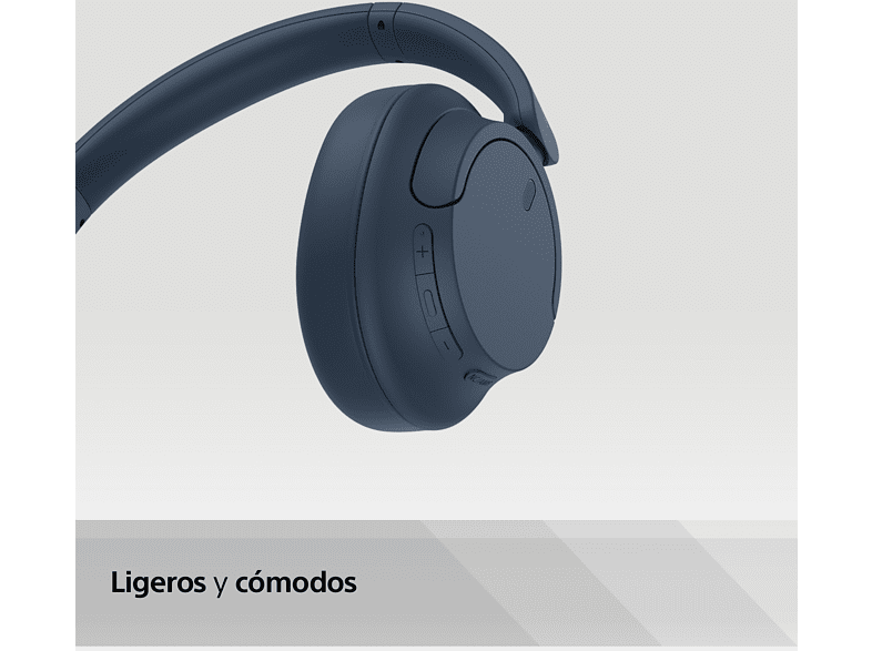 Auriculares inalámbricos - Sony WH-CH720N Bluetooth, Noise Cancelling ANC, Autonomía 35 horas, Carga rápida, Azul