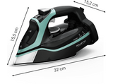 Plancha de vapor - Rowenta DW9412D1 Steamforce Plus, 3000 W, 250 g/min, 0.35 l,  MicroSteam 400 HD Profile, Antigoteo, Antical, Vapor Vertical, Verde