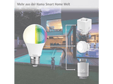 Bombilla inteligente - Hama WLAN LED Lamp, E27, 10 W, RGBW, Regulable, por control por voz