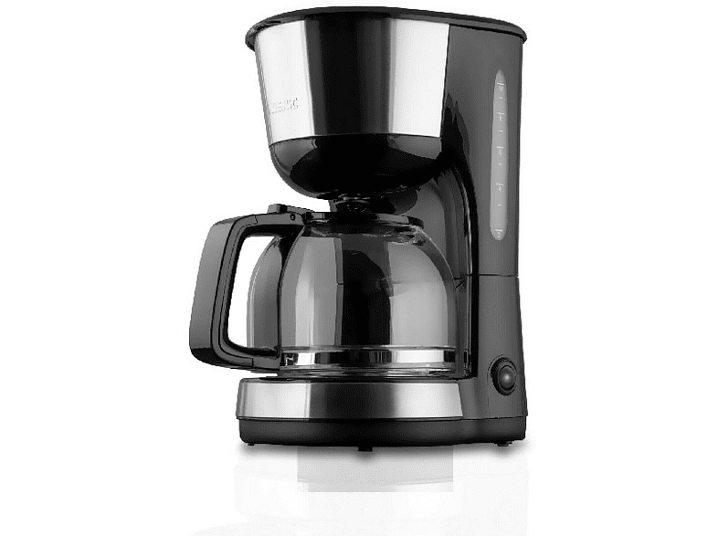 Cafetera de goteo -  Koenic KCM 1019, 10 Tazas, Placa calefactora, Negro/Inox