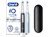 Cepillo eléctrico - Oral-B iO 3 Cepillo de Dientes, 3 modos, Sensor de Presión, Estuche de viaje, Diseñado por Braun, Azul y Negro
