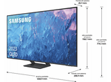 TV QLED 55 - Samsung TQ55Q70CATXXC, UHD 4K,  Smart TV, Motion Xcelerator Turbo+, Quantum HDR, Diseño Airslim, DVB-T2 (H.265), Titan Gray