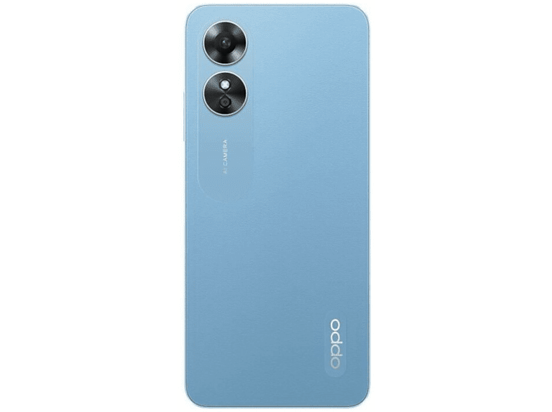Móvil - OPPO A17, Lake Blue, 64 GB, 4 GB RAM, 6.5 HD+, MediaTek Helio G35, 5000 mAh, Android