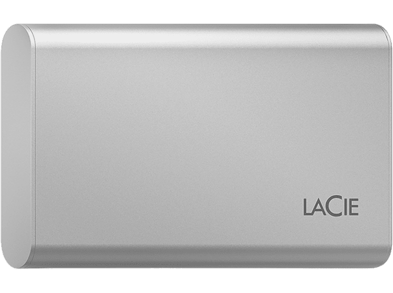 Disco duro SSD 1TB - LaCie V2, USB-C, 1.050 MB/s, Plata